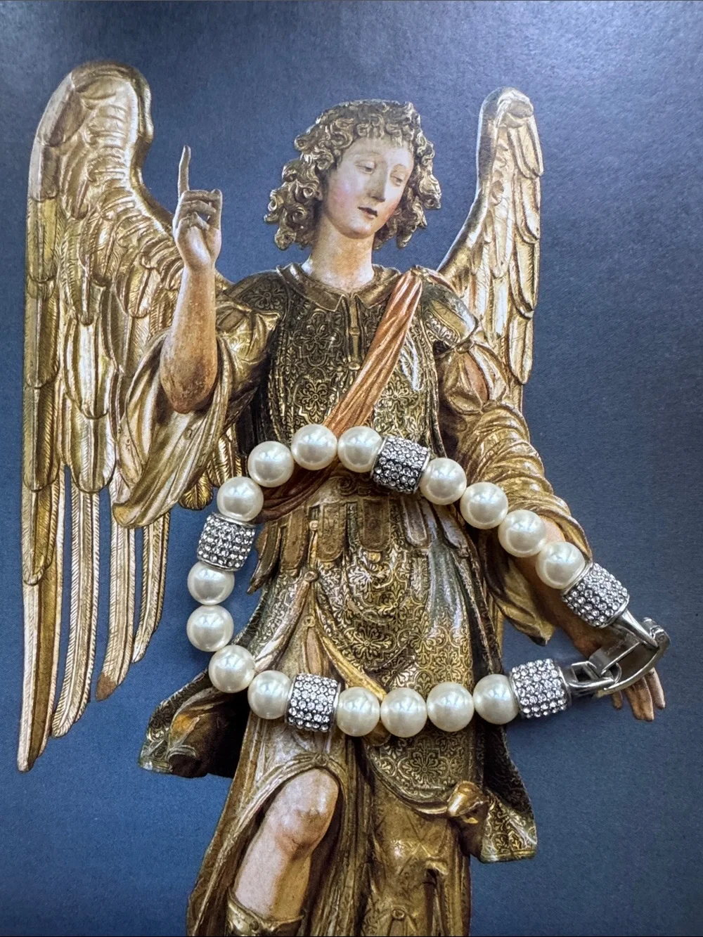 Brighton Meridian Ivory Pearl & Pave Silver Bracelet